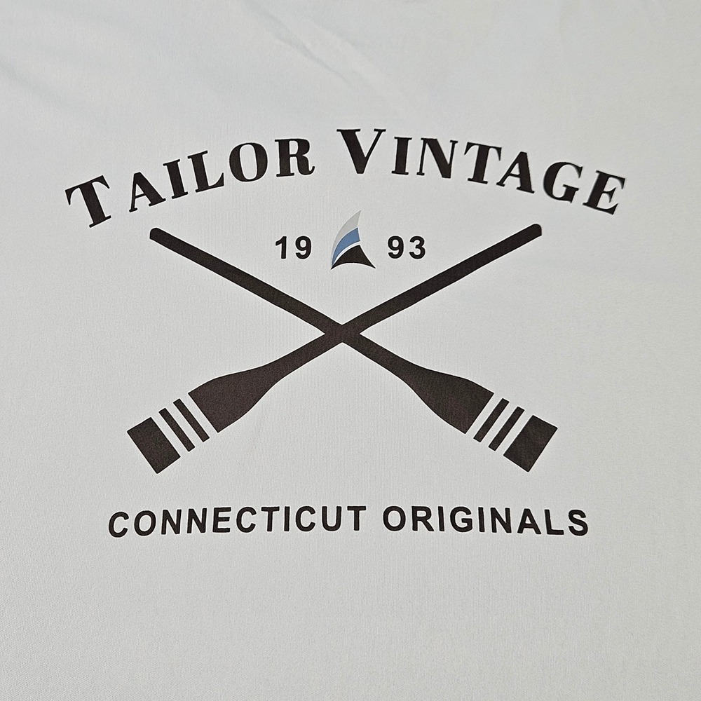 Tailor Vintage Performance Tee Mens XL Light Blue Long Sleeve Crew Neck Shirt